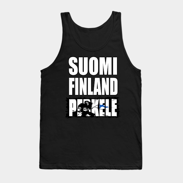 Suomi Finland Perkele Tank Top by Perkele Shop